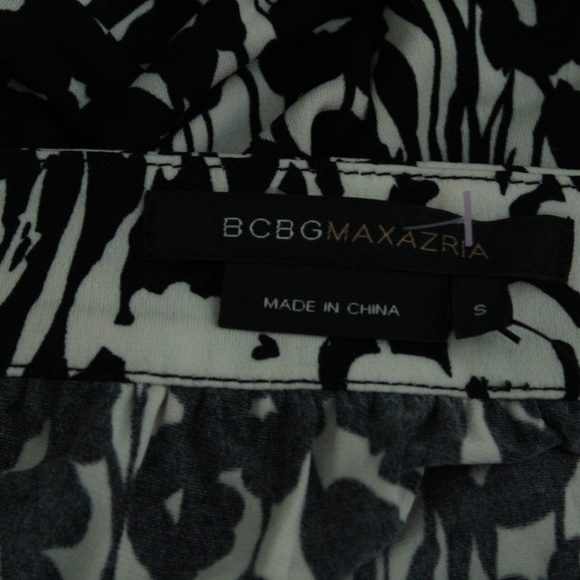 NWT Black and White BCBG Jersey Knit Tunic Dress - Picture 5 of 5